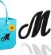 (image for) M - Letter Monogram Charm for Our Beach Bags Jumbo Charms Compatible for bogg, Simply Southern