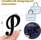 (image for) P - Letter Monogram Charm for Our Beach Bags Jumbo Charms Compatible for bogg, Simply Southern