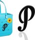 (image for) P - Letter Monogram Charm for Our Beach Bags Jumbo Charms Compatible for bogg, Simply Southern