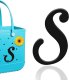 (image for) S - Letter Monogram Charm for Our Beach Bags Jumbo Charms Compatible for bogg, Simply Southern