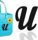 (image for) U - Letter Monogram Charm for Our Beach Bags Jumbo Charms Compatible for bogg, Simply Southern