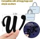 (image for) W - Letter Monogram Charm for Our Beach Bags Jumbo Charms Compatible for bogg, Simply Southern