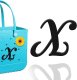 (image for) X - Letter Monogram Charm for Our Beach Bags Jumbo Charms Compatible for bogg, Simply Southern