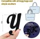 (image for) Y - Letter Monogram Charm for Our Beach Bags Jumbo Charms Compatible for bogg, Simply Southern