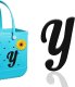 (image for) Y - Letter Monogram Charm for Our Beach Bags Jumbo Charms Compatible for bogg, Simply Southern