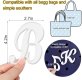 (image for) B - Letter Monogram Charm for Our Beach Bags Jumbo Charms Compatible for bogg, Simply Southern