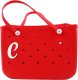 (image for) C - Letter Monogram Charm for Our Beach Bags Jumbo Charms Compatible for bogg, Simply Southern