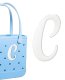 (image for) C - Letter Monogram Charm for Our Beach Bags Jumbo Charms Compatible for bogg, Simply Southern