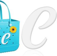 (image for) C - Letter Monogram Charm for Our Beach Bags Jumbo Charms Compatible for bogg, Simply Southern