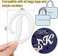 (image for) D - Letter Monogram Charm for Our Beach Bags Jumbo Charms Compatible for bogg, Simply Southern