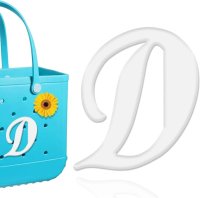 (image for) D - Letter Monogram Charm for Our Beach Bags Jumbo Charms Compatible for bogg, Simply Southern