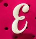 (image for) E - Letter Monogram Charm for Our Beach Bags Jumbo Charms Compatible for bogg, Simply Southern