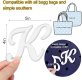 (image for) K - Letter Monogram Charm for Our Beach Bags Jumbo Charms Compatible for bogg, Simply Southern