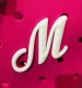 (image for) M - Letter Monogram Charm for Our Beach Bags Jumbo Charms Compatible for bogg, Simply Southern