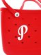 (image for) P - Letter Monogram Charm for Our Beach Bags Jumbo Charms Compatible for bogg, Simply Southern