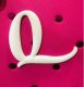 (image for) Q - Letter Monogram Charm for Our Beach Bags Jumbo Charms Compatible for bogg, Simply Southern