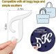 (image for) T - Letter Monogram Charm for Our Beach Bags Jumbo Charms Compatible for bogg, Simply Southern