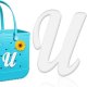 (image for) U - Letter Monogram Charm for Our Beach Bags Jumbo Charms Compatible for bogg, Simply Southern