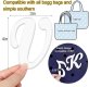 (image for) V - Letter Monogram Charm for Our Beach Bags Jumbo Charms Compatible for bogg, Simply Southern