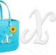 (image for) X - Letter Monogram Charm for Our Beach Bags Jumbo Charms Compatible for bogg, Simply Southern