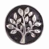 (image for) Snap Jewelry Enamel - Tree of Life - Black & Silver