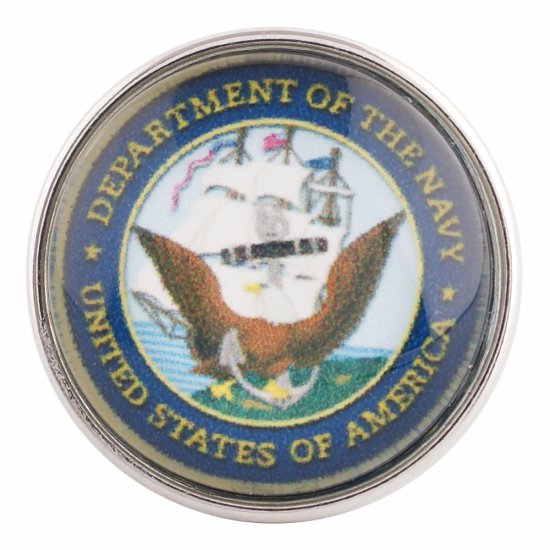 (image for) Snap Glass Jewelry - Military Navy - Click Image to Close