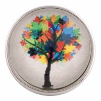 (image for) Snap Glass Jewelry - Fall Leaves Tree Holiday