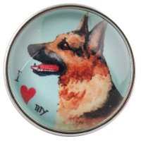 (image for) Snap Glass Jewelry - Animals Dogs