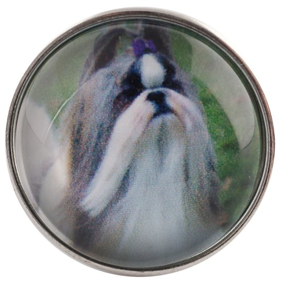 (image for) Snap Glass Jewelry - Animals Dogs - Click Image to Close