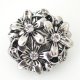 (image for) Snap Jewelry Rhinestone - Flower & Clear