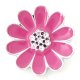 (image for) Snap Jewelry Enamel - Flower Pink Daisy & Rhinestone