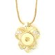 (image for) Snap Jewelry Gold Necklace & Gold Pendant 18" + Extender