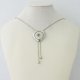 (image for) Snap Jewelry Lariat Necklace - Heart 36" Stainless Chain