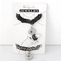 (image for) Snap Jewelry Choker Stretch 3pc Set - Black