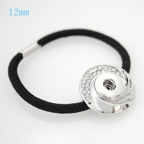 (image for) Mini Snap 12mm - Jewelry Pony Tail Holder for Hair - Click Image to Close