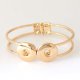 (image for) Snap Jewelry Hinge Bangle - Double Gold