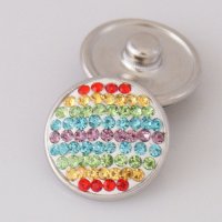 (image for) Snap jewelry Crystal - Rainbow - Lines