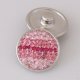 (image for) Snap Jewelry Crystal - Diagonal Lines Multi Pink