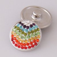 (image for) Snap Jewelry Crystal - Rainbow Curves