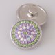 (image for) Snap Jewelry Crystal - Bulls Eye Lime, Purple & AB