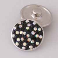 (image for) Snap Jewelry Crystal - Specks Black and AB