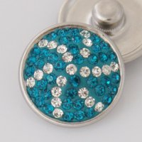 (image for) Snap Jewelry Crystal - Star Fish Teal & Clear