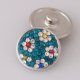 (image for) Snap Jewelry Crystal - Flower - Blue & Multi Color