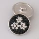 (image for) Snap Jewelry Crystal - Flower - Black & Clear