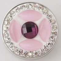 (image for) Snap Jewelry Stone - Purple, Light Pink & CZ Clear