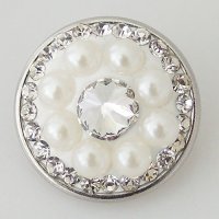 (image for) Snap Jewelry Pearl - Cluster Mini White and CZ