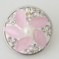 (image for) Snap Jewelry Pearl - Flower Light Pink & White