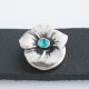 (image for) Mini Snap 12mm - Rhinestone Flower Blue