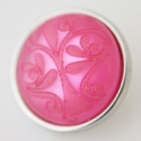 (image for) Snap Jewelry Resin Engraved - Pink