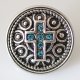 (image for) Snap Jewelry Rhinestone - Cross Teal Blue